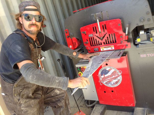 Burning Man metal shop even has an Edwards ironworker