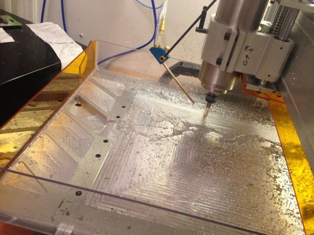 We customized a Chinese CNC router so we can cut metal.