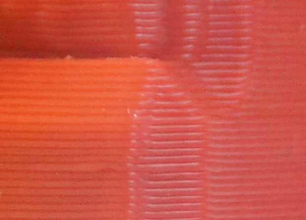 normal ridges from printing