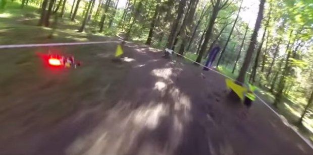 If you thought just flying a drone was challenging, try racing them through a wooded area