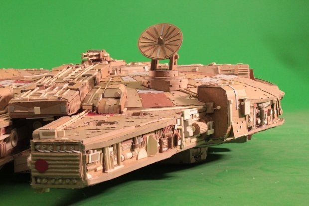 eud7lig imgur Star Wars Fan Creates Insanely Detailed Cardboard Millennium Falcon