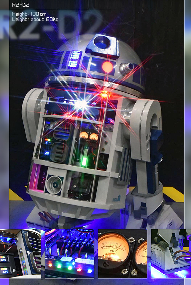 実物大・ラジコン木製R2-D2