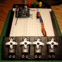 Arduino + Python 4軸サーボ制御