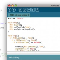 Arduino用MIDIプログラミングライブラリー