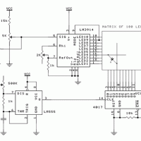 LEDオシロスコープの回路図