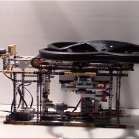 Mindstormで作ったドローン用自動電池交換機