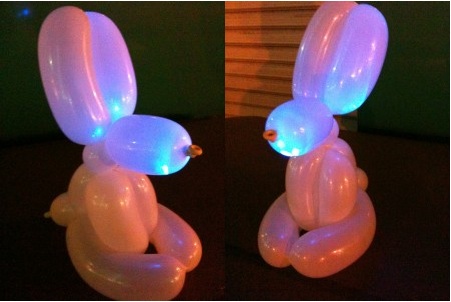 Make Japan 風船うさぎをledで光らせる