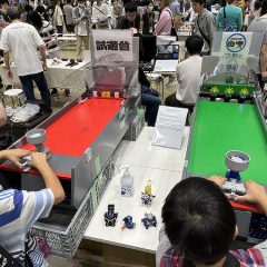 劇的な進化を遂げた自作の「ビーダマン」。ビー玉を供給するヘリカルサーバーの開発の試行錯誤がスムーズな競技のポイントに― Maker Faire Tokyo 2023 会場レポート #3